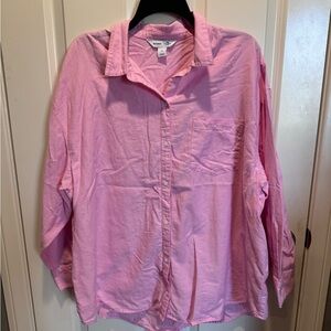 Old Navy Pink Boyfriend Shirt